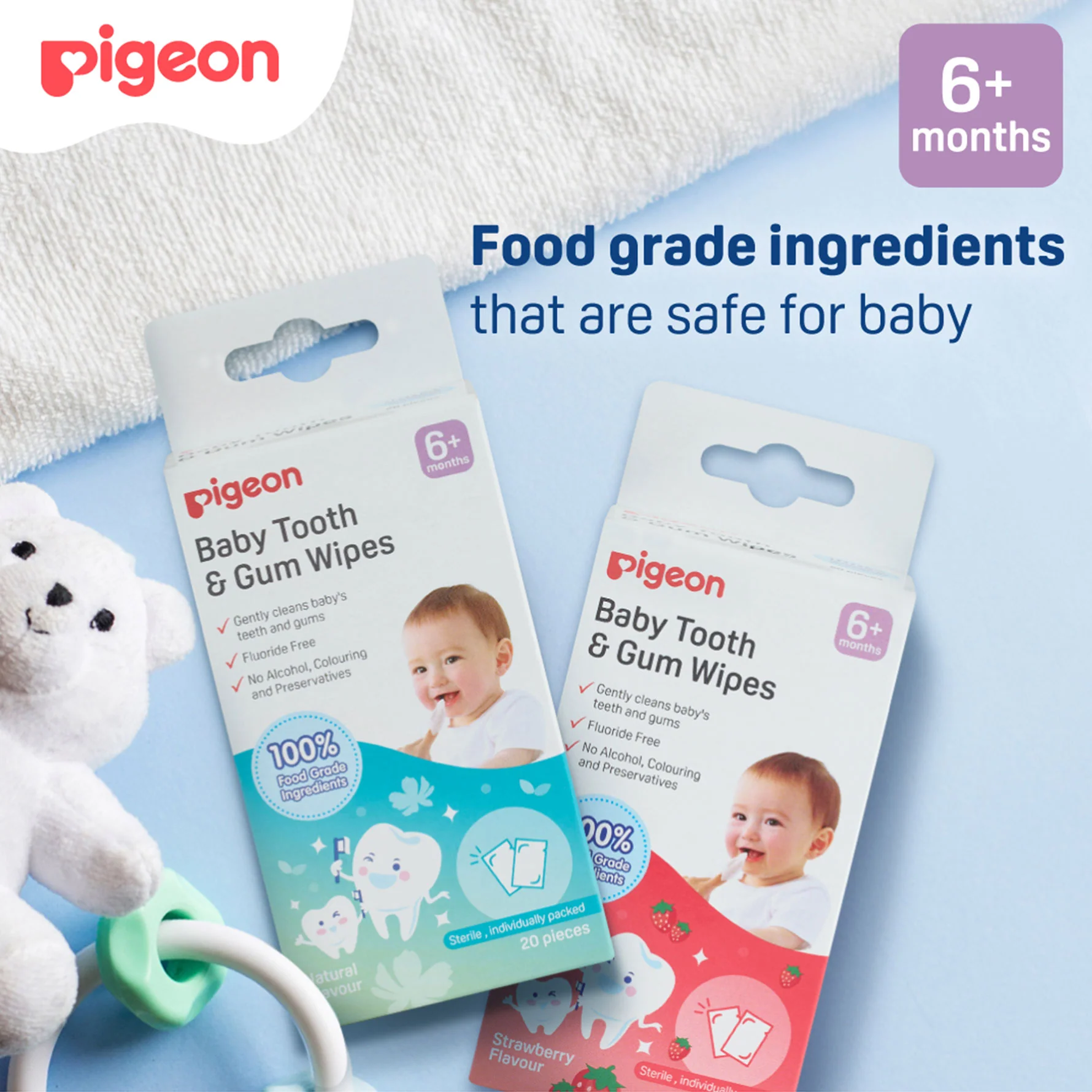 Baby Tooth & Gum Wipes Natural 20s (EN) - Image 9