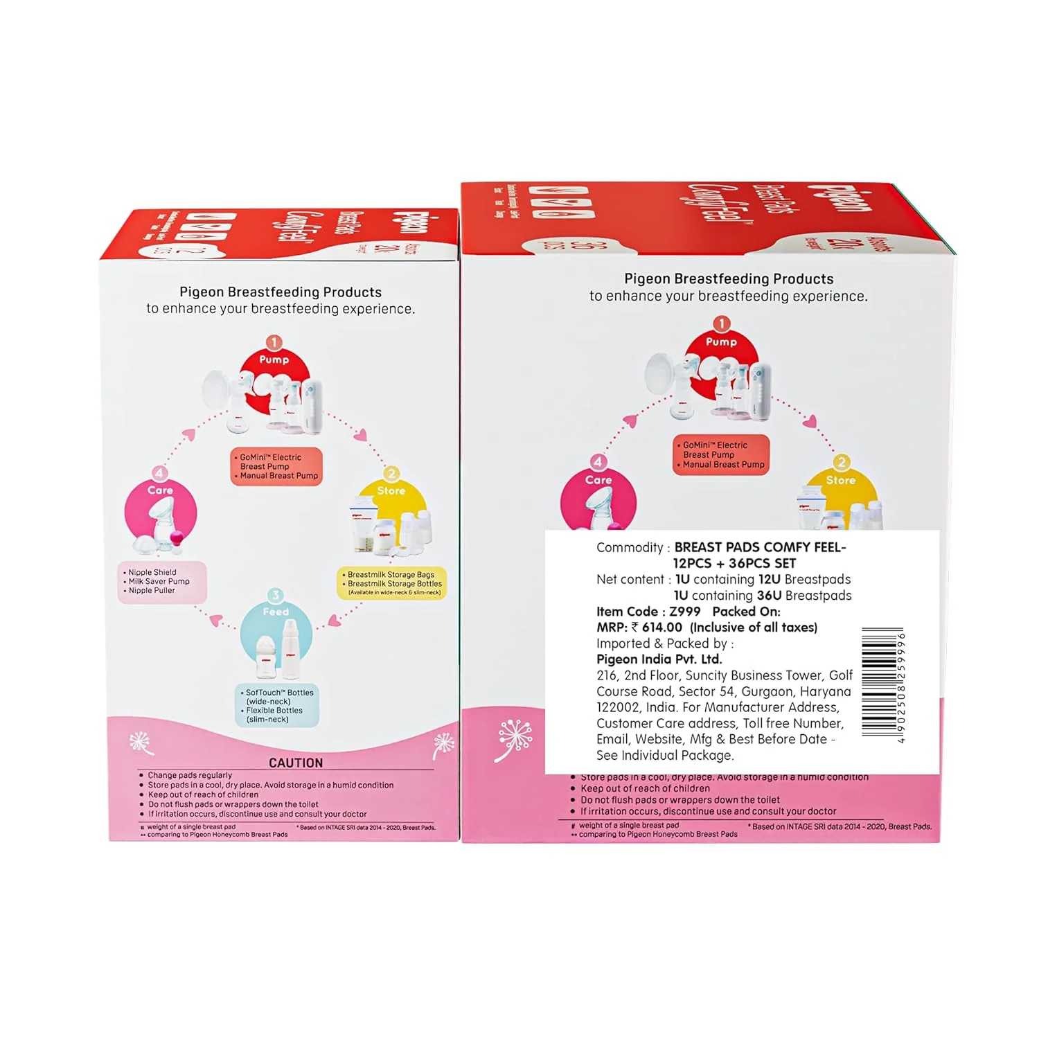 BREAST PADS COMFY FEEL- 12PCS + 36PCS SET - Image 4