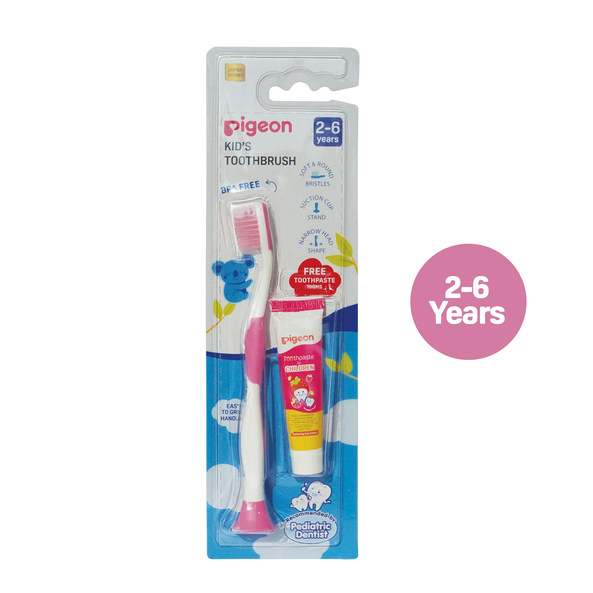 KIDS TOOTHBRUSH WITH FREE TOOTHPASTE FOR CHILDREN STRAWBERRY 10 GM  2-6 Years - Image 9