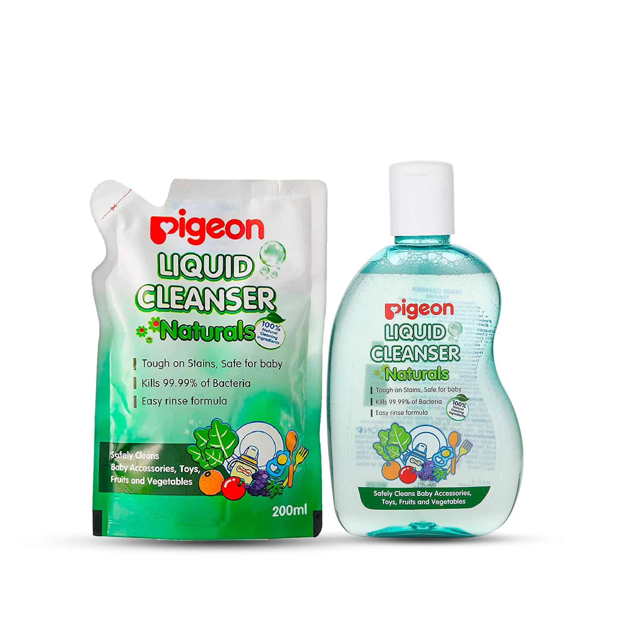 LIQUID CLEANSER 200 ML NATURALS COMBO (BOTTLE + REFIL)