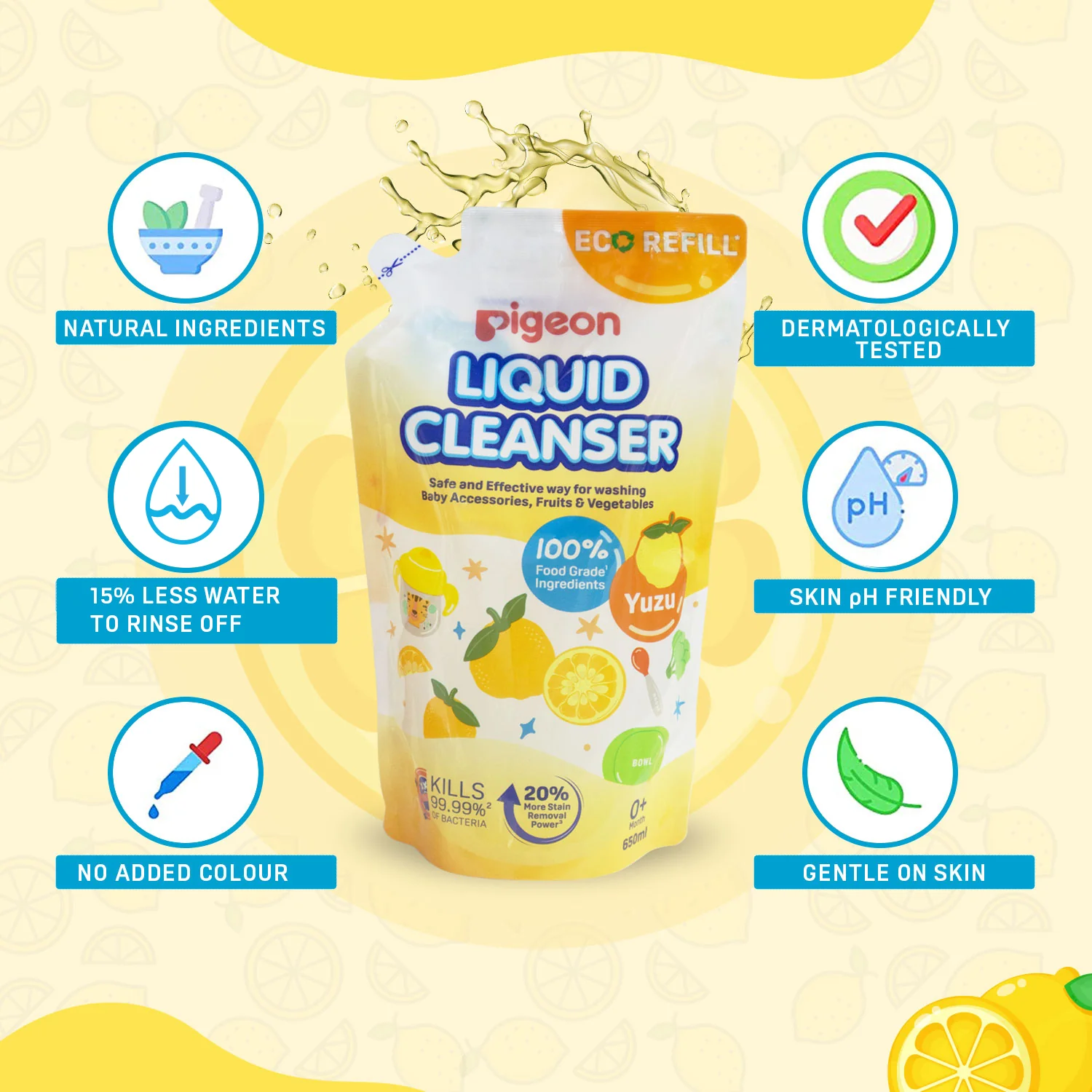 Liquid Cleanser Yuzu 650ml Refill - Image 5