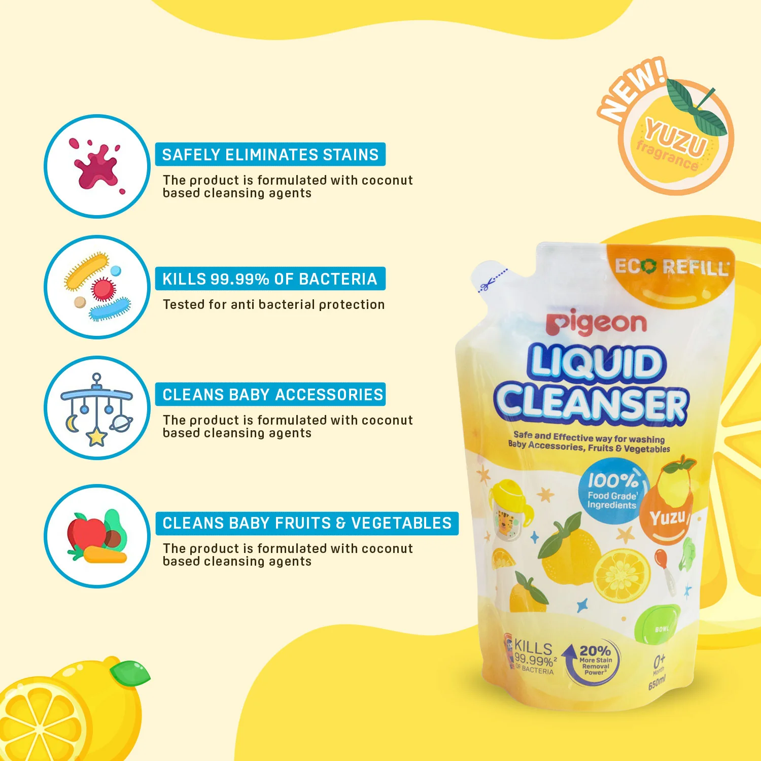 Liquid Cleanser Yuzu 650ml Refill - Image 6