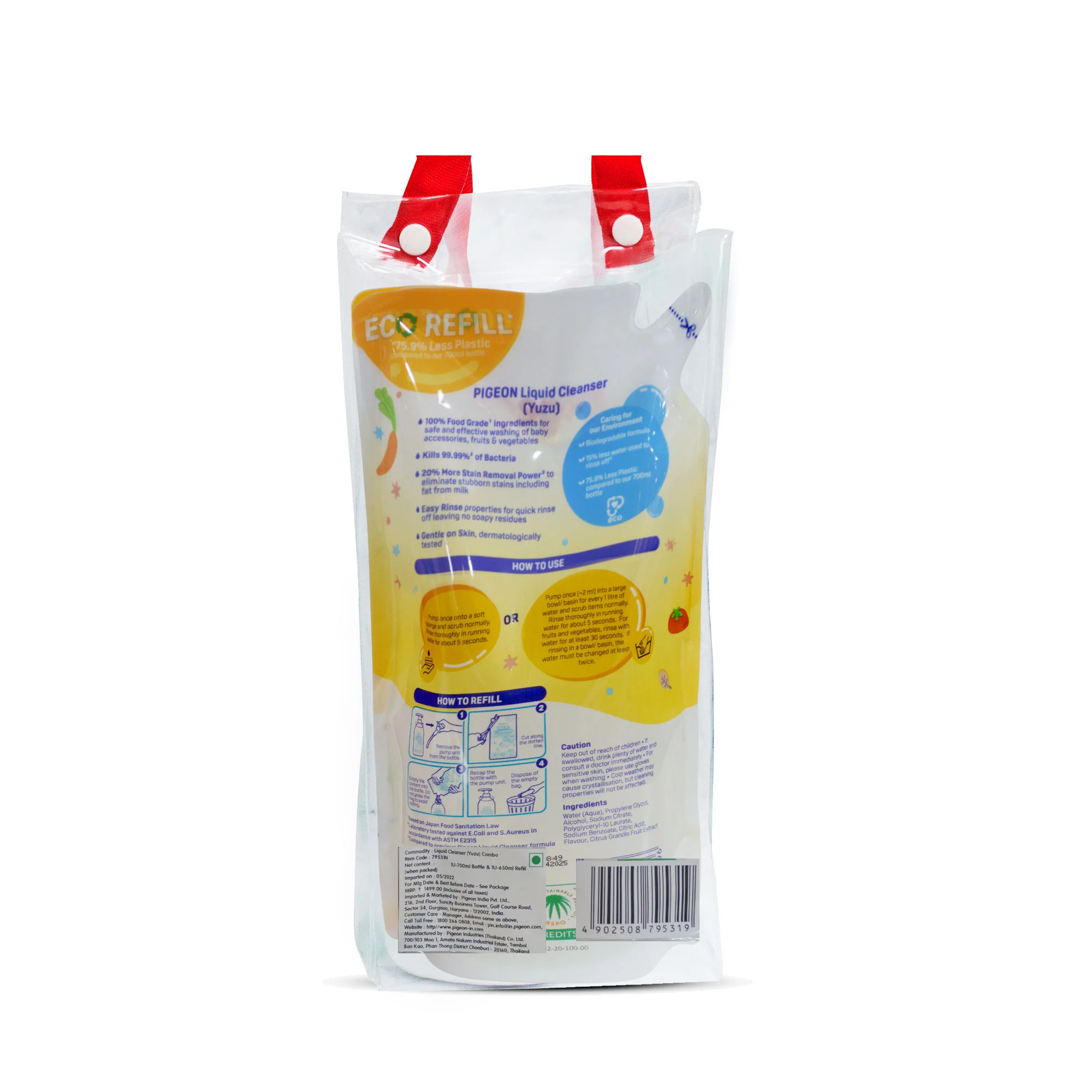 Liquid Cleanser Yuzu 700ml+650ml Refill - Image 4
