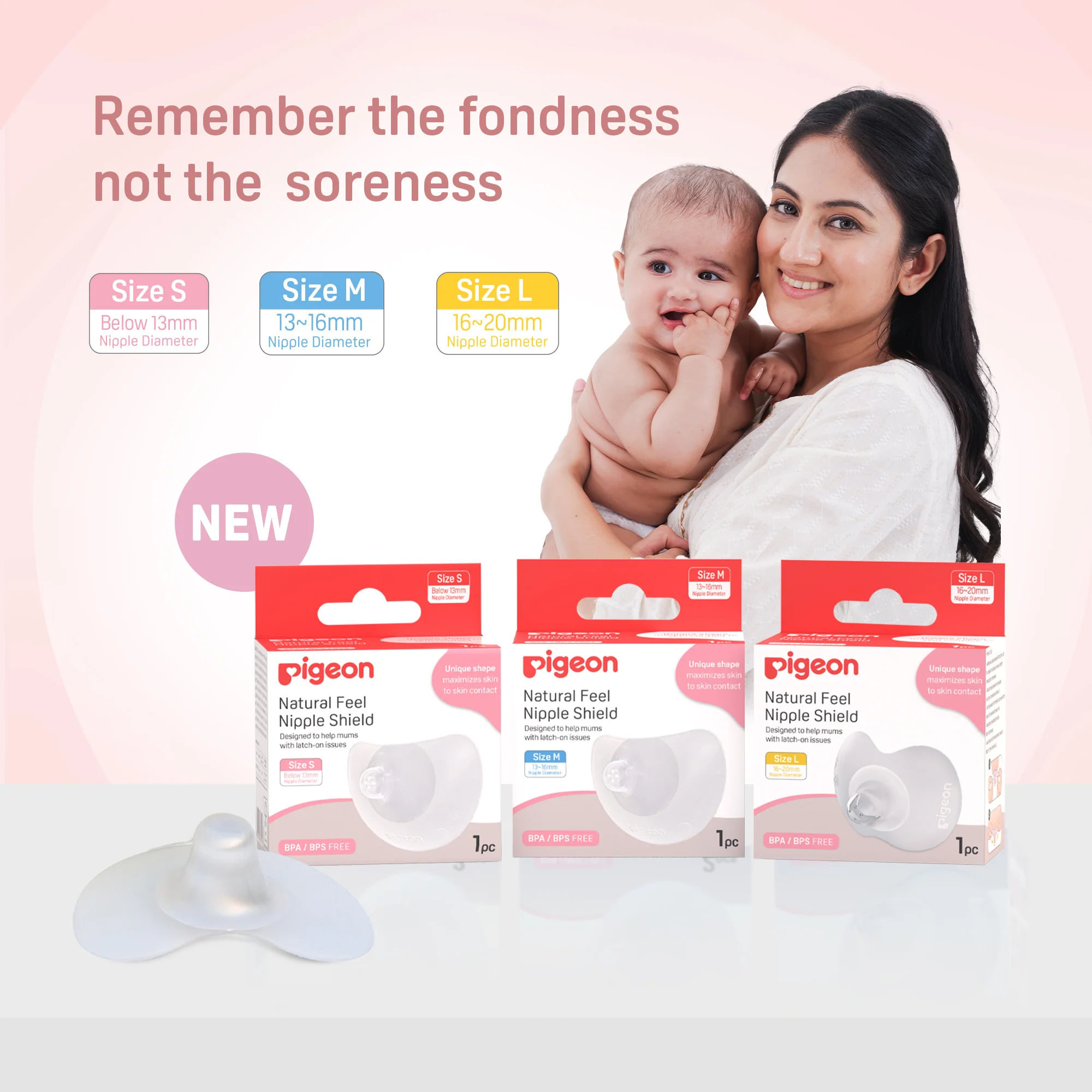 Natural Feel Nipple Shield 1 PCS Size 1 - Image 8