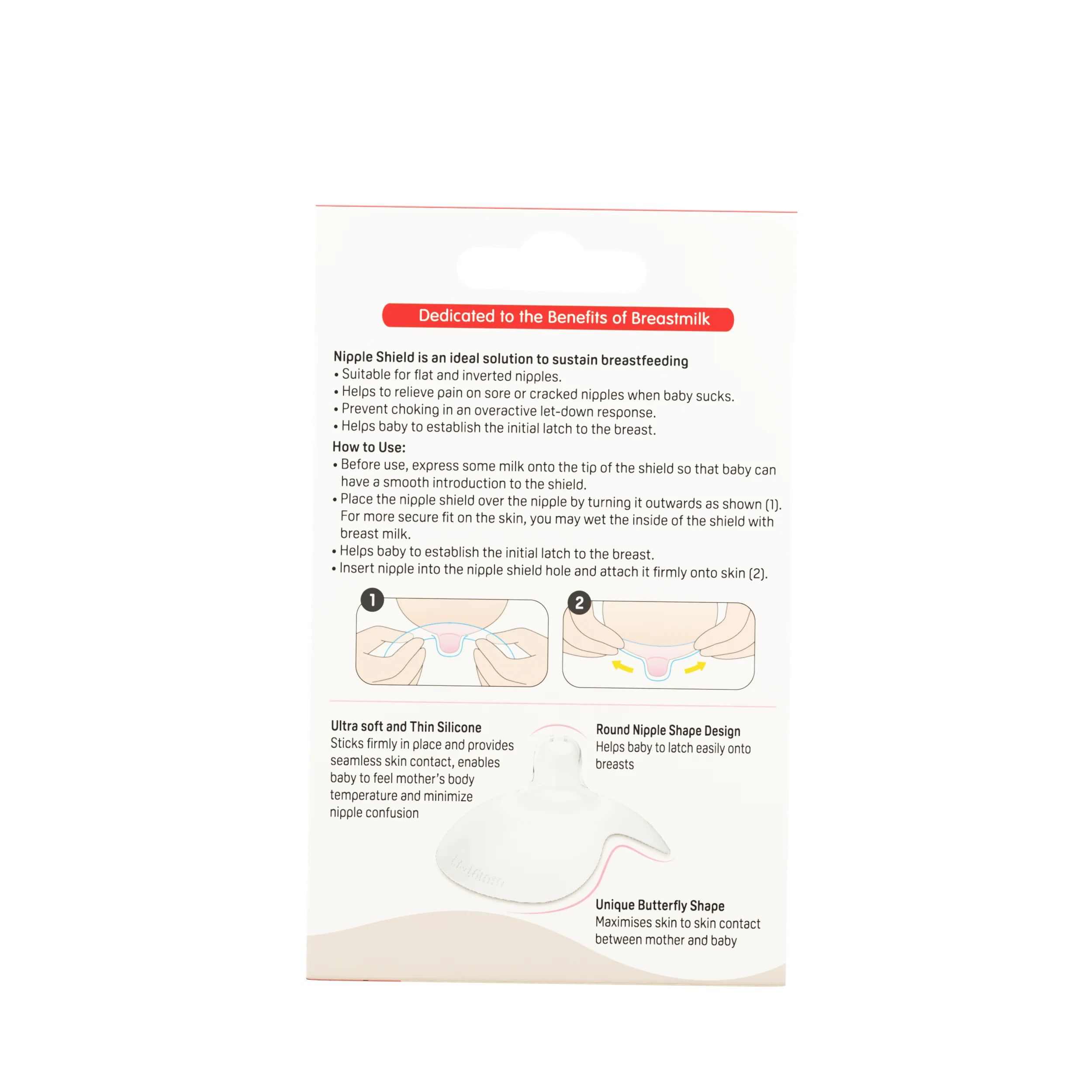 Natural Feel Nipple Shield 2pcs Size 3  with  case - Image 6