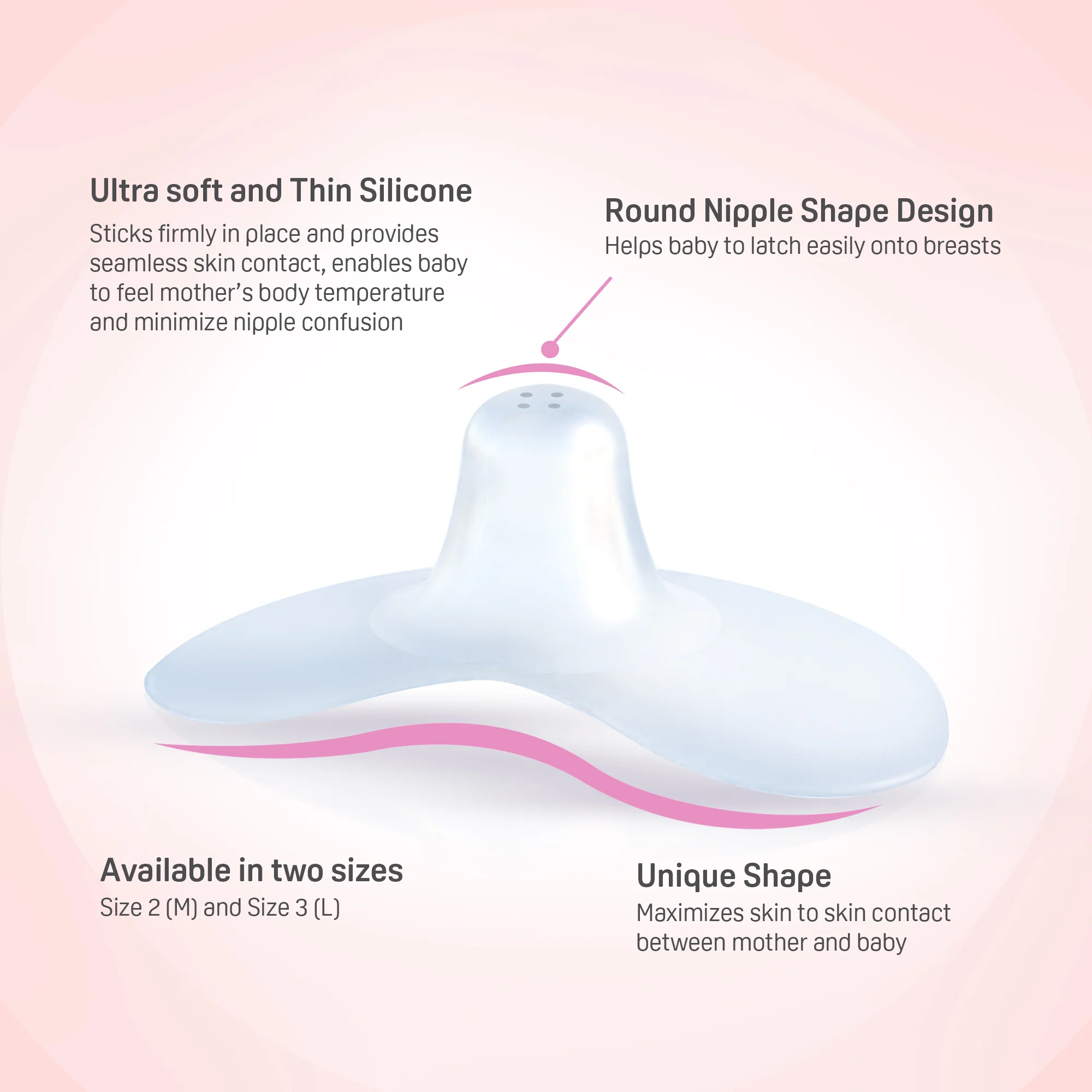 Natural Feel Nipple Shield 2pcs with Case - Image 4