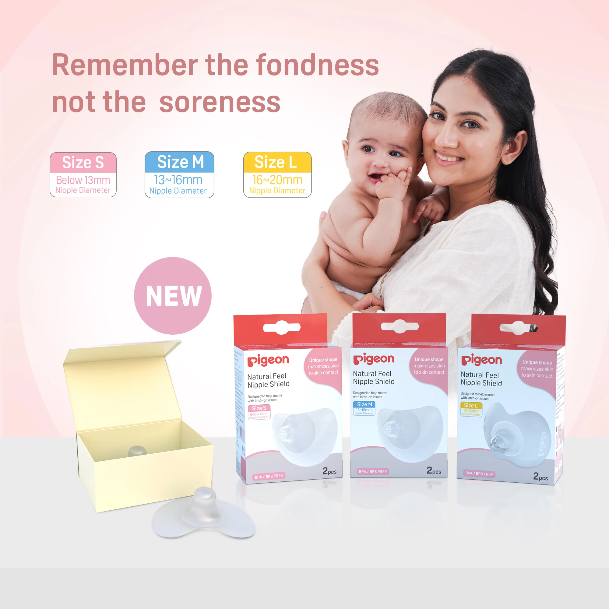 Natural Feel Nipple Shield 2pcs with Case - Image 8