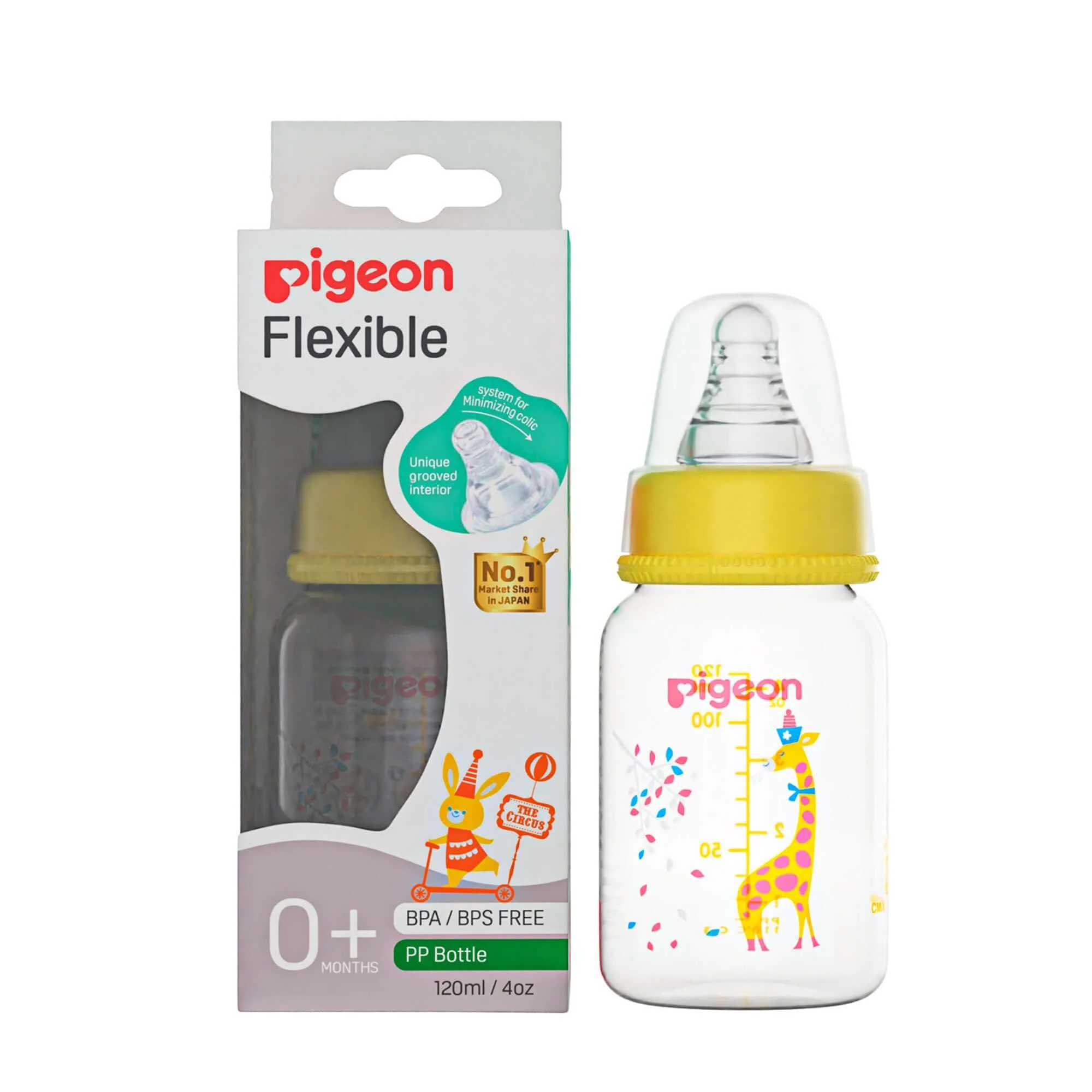Peristaltic Clear Nursing Bottle Rpp 120ml S