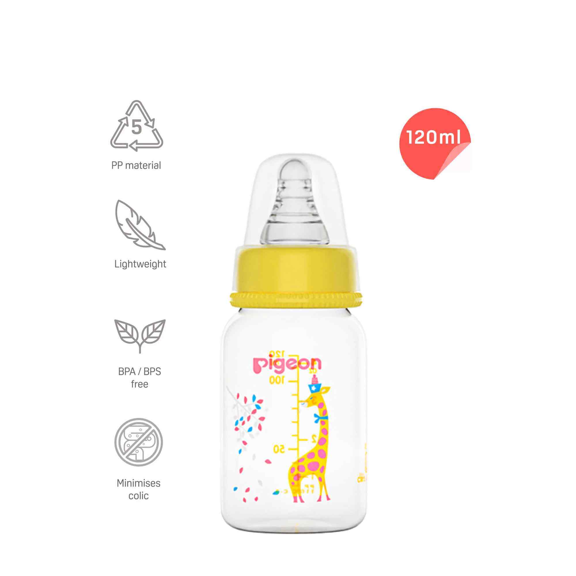 Peristaltic Clear Nursing Bottle Rpp 120ml S - Image 3