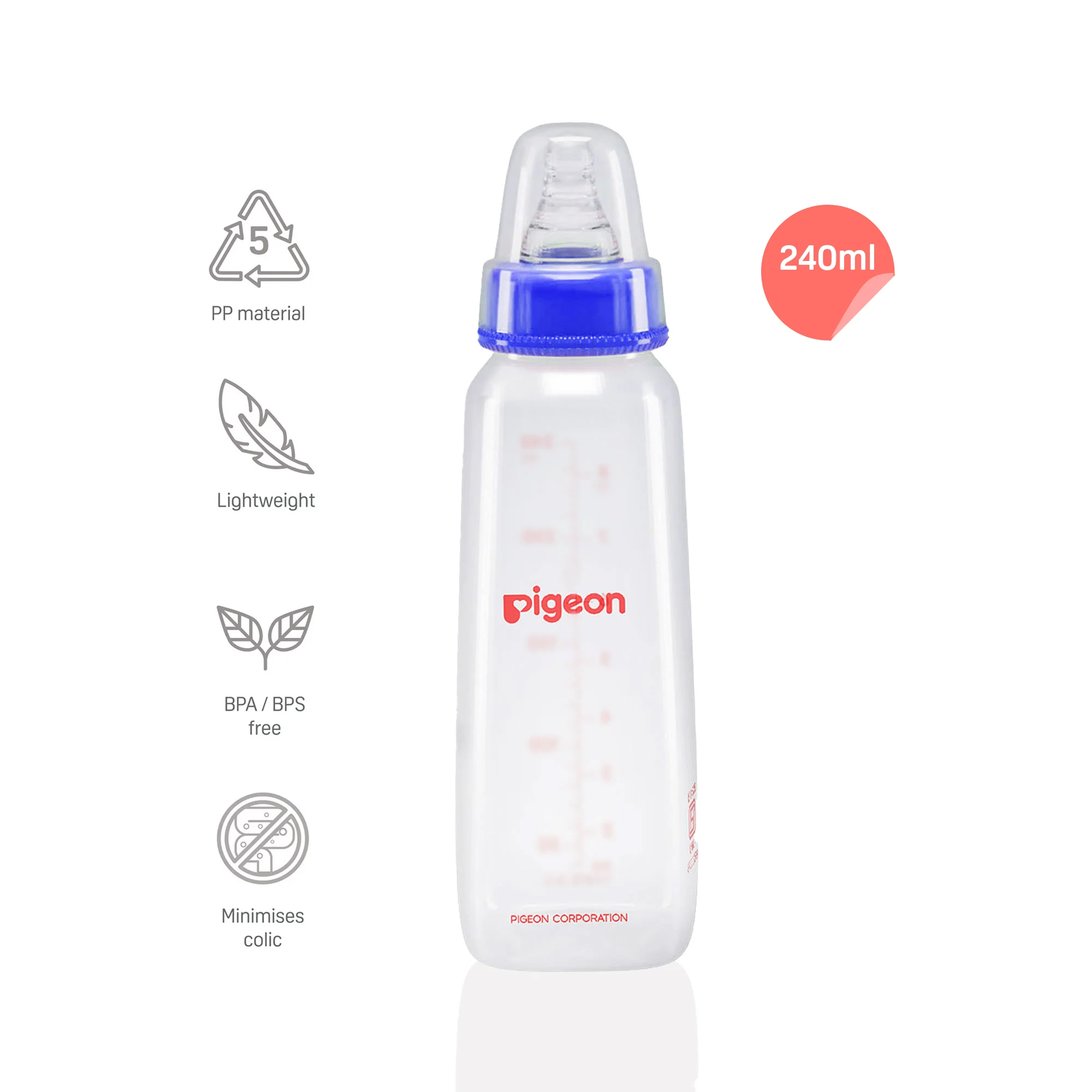 PERISTALTIC NURSING BOTTLE KPP 240ML NIPPLE LL - Image 3