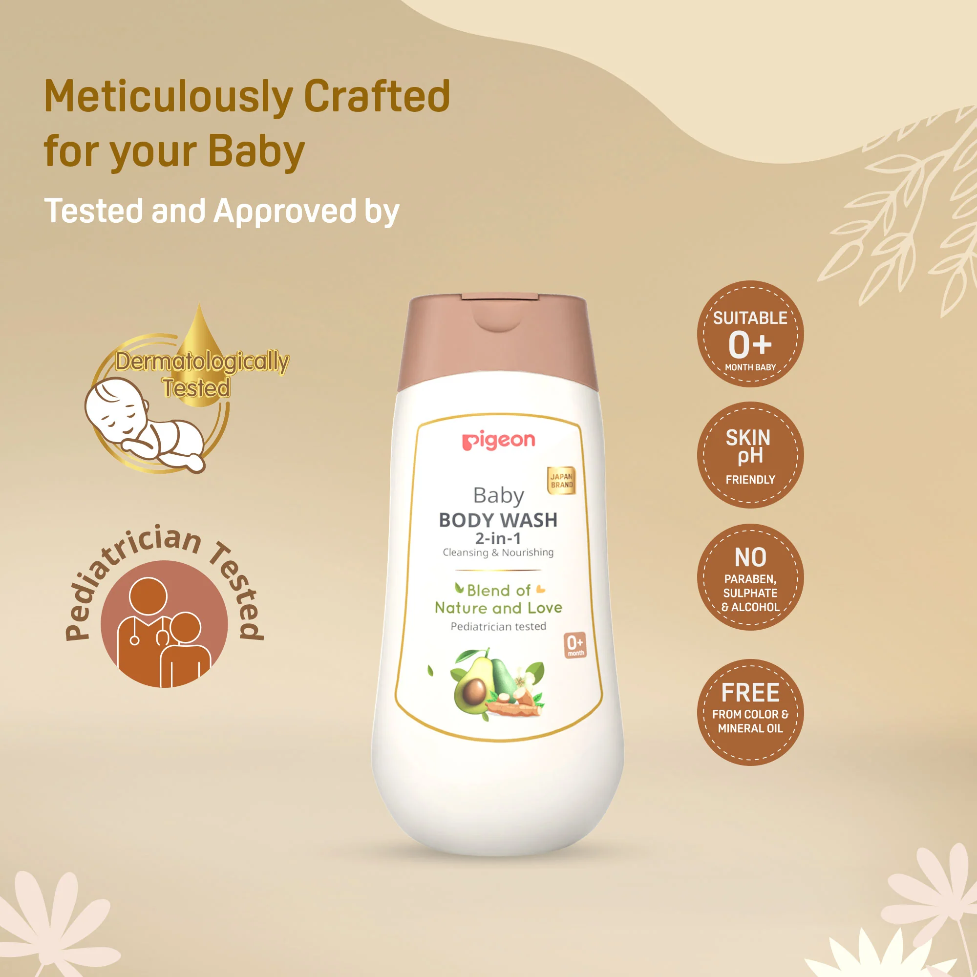 Pigeon Baby Body Wash 200ml - Image 3