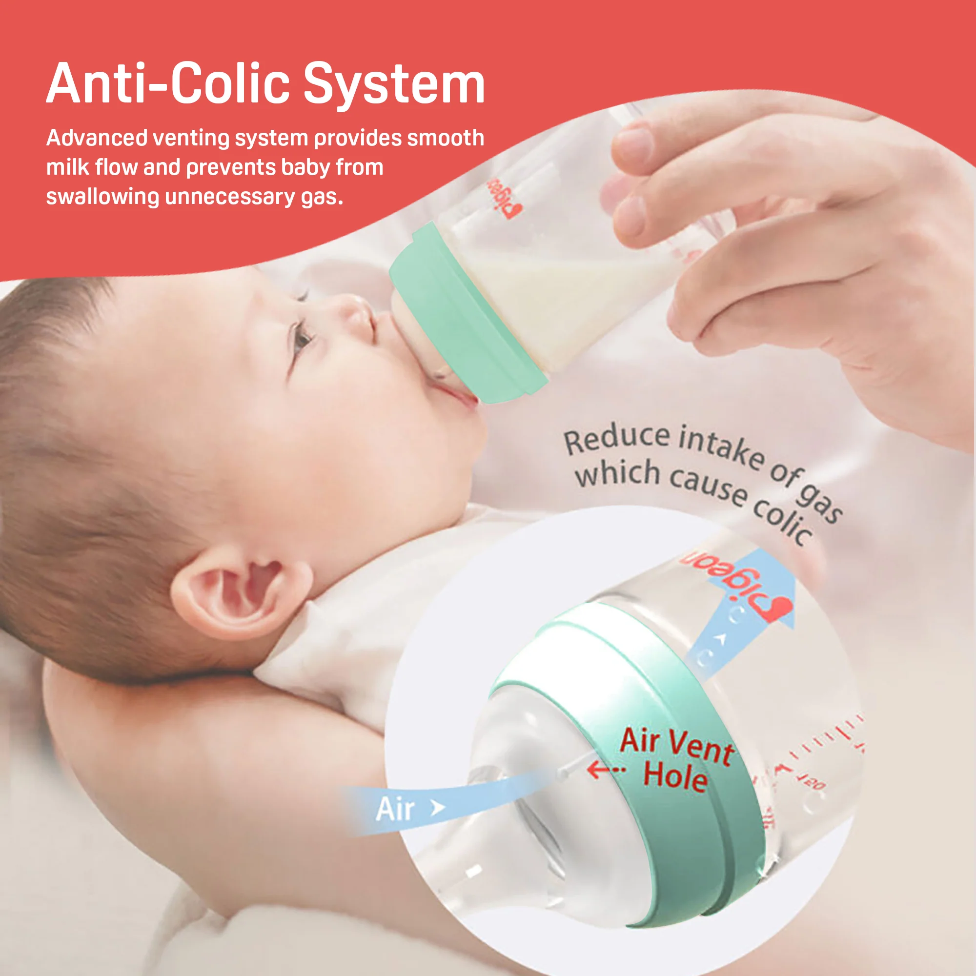 Glass Nursing Bottle with Softlatch Nipple 240ml - Image 7